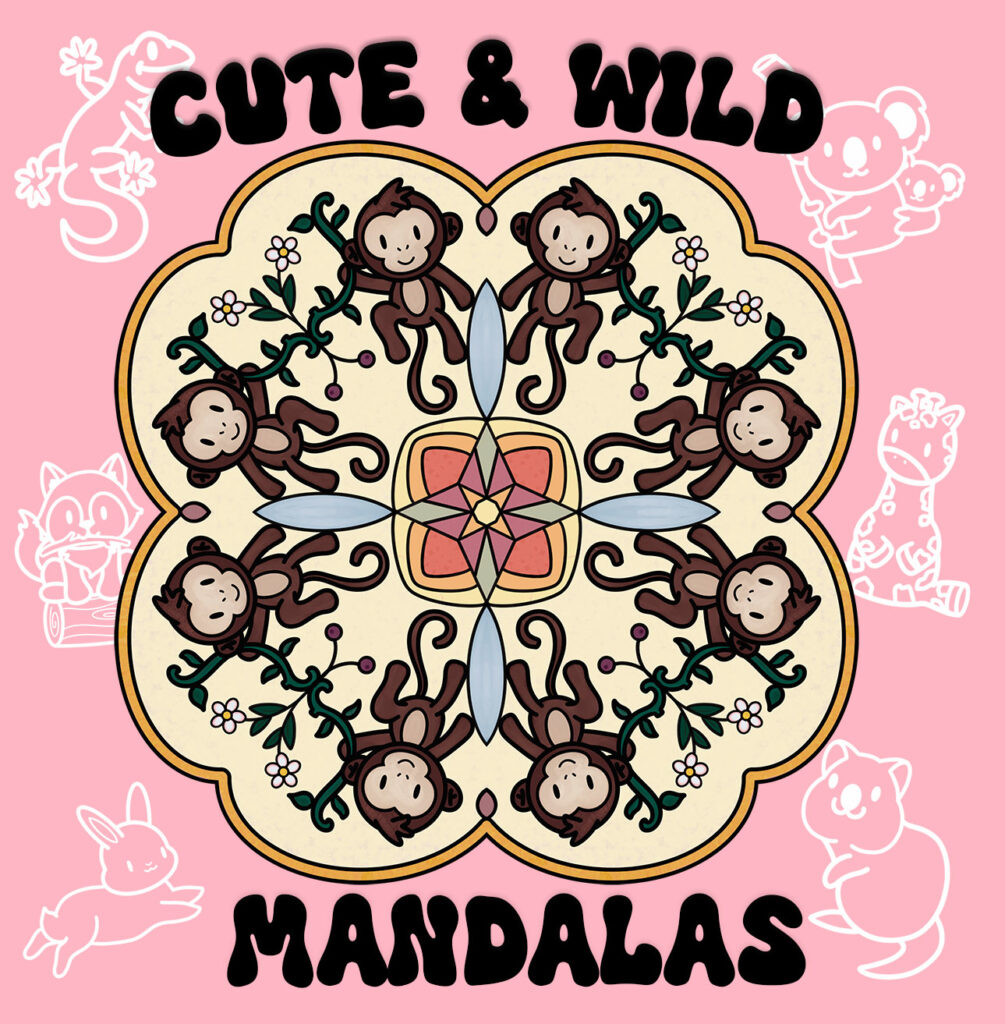 Cute and Wild Mandala Cover