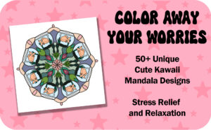 Coloring Pages from Cute & Splashy Mandalas