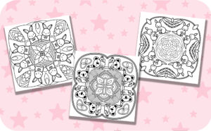 Coloring Pages from Cute & Wild Mandalas