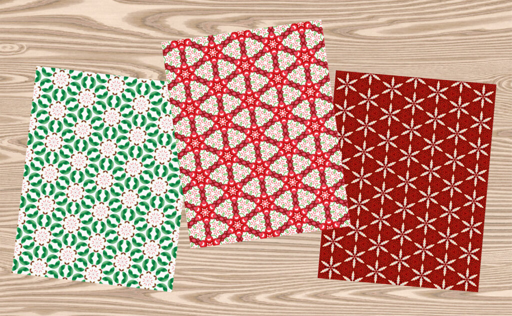 Cozy Christmas Patterns Scrap paper