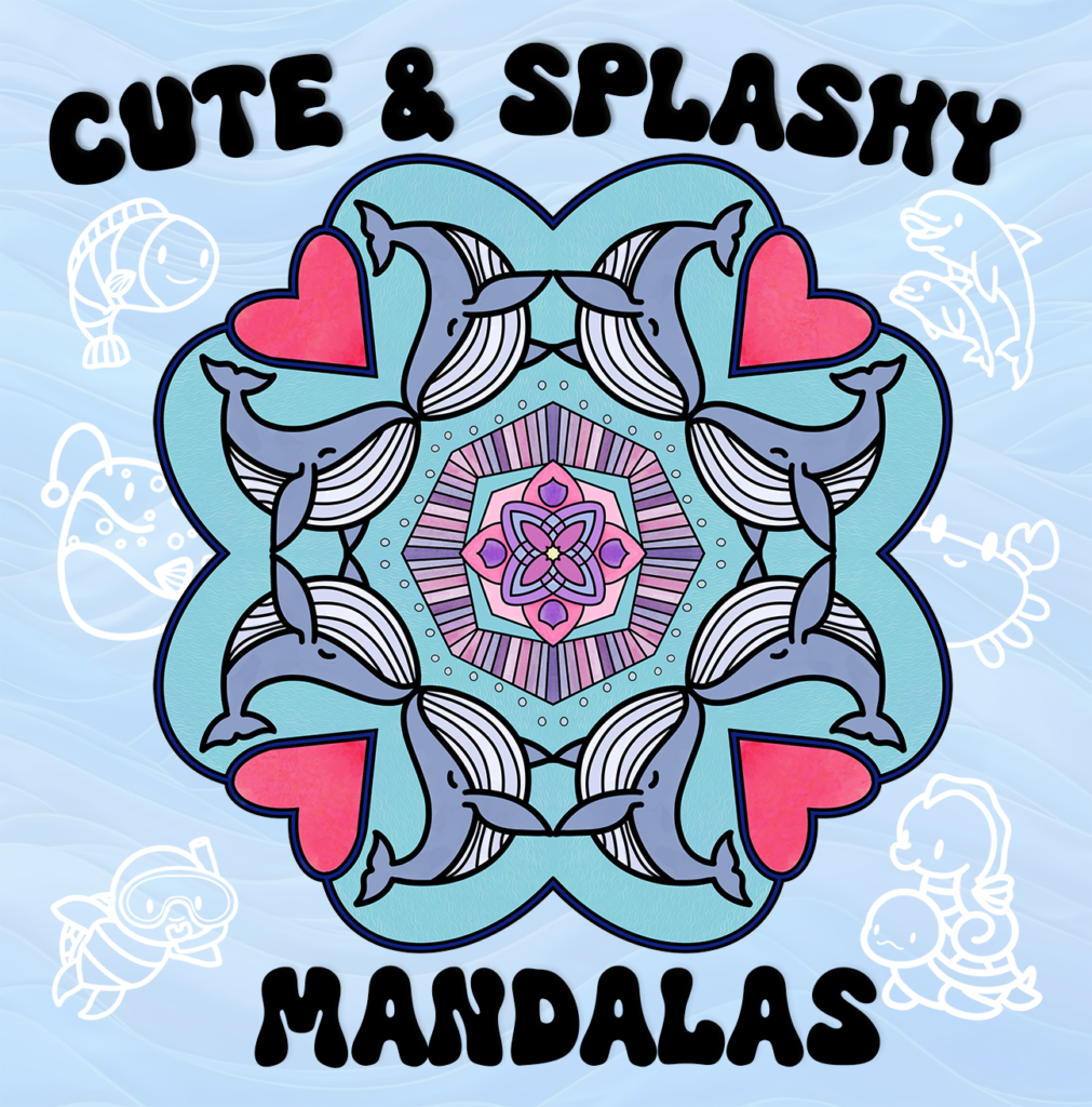 Cover of Cute & Splashy Mandalas